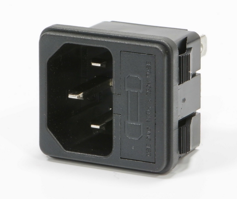 Power Inlet with fuse holder Engl
